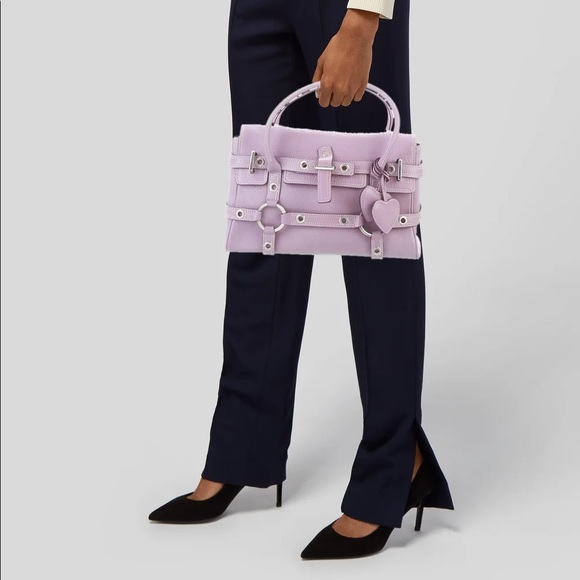 Luella Purple Leather Satchel - Picture 14 of 16